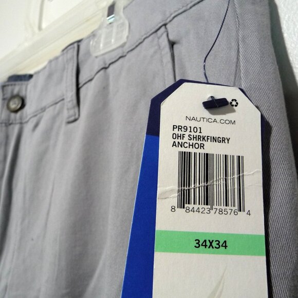 NAUTICA CLIPPPER CHINO PANTS 34X34 GRAY - Picture 6 of 12